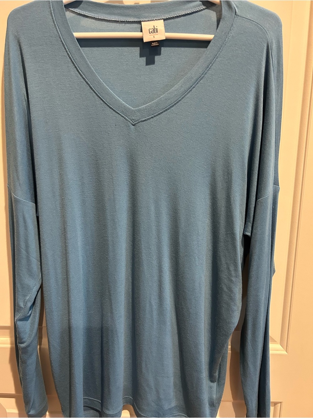 CAbi Serenity Tee Storm Blue Size Small